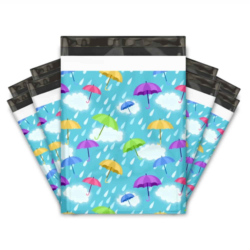 CLEARANCE 25 10X13 Umbrella Poly Mailers - Picture 4 of 6